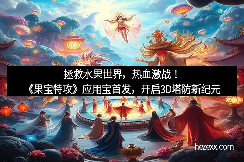 拯救水果世界，热血激战！《果宝特攻》应用宝首发，开启3D塔防新纪元